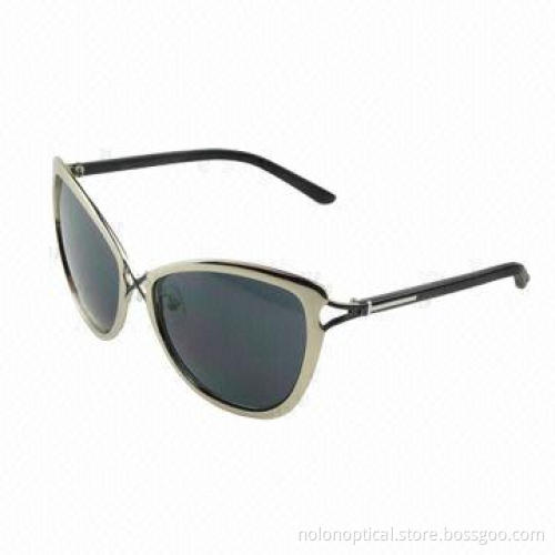 Fashion style metal sunglasses for women with polarized lens, OEM/ODM are welcomed